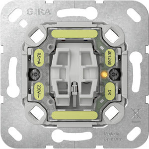 GIRA 313600 Einsatz Tast-Kontrollschalter 10 AX 250 V~ Universal-Aus-Wechselschalter mit Befestigungskrallen