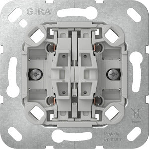 GIRA 314700 Einsatz Wipptaster 4fach 10 A 250 V~ Schließer 1-polig mit Befestigungskrallen