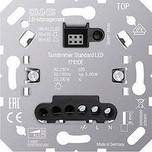 JUNG 1710DE Tastdimmer Standard LED ohne Nebenstelleneingang UP