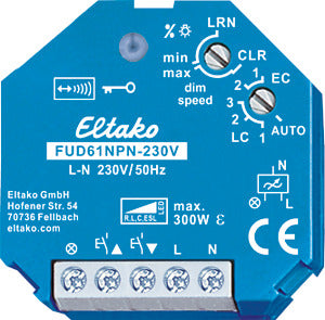 ELTAKO 30100835 Funkaktor Universal-Dimmschalter FUD61NPN-230V