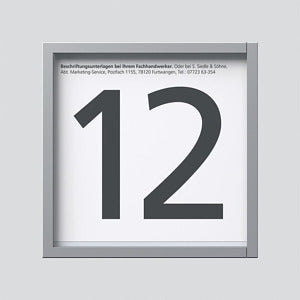 SIEDLE 200034617-00 Informations-Modul IM 612-0 SM Silber-Metallic