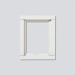 SIEDLE 200016400-01 Kombirahmen KR 611-1/1-0 W Weiß