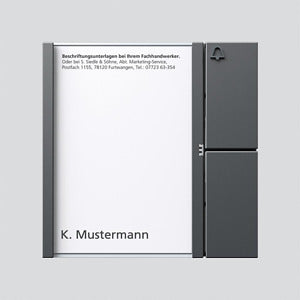 SIEDLE 200038753-00 Tasten-Modul TM 612-1 DG Dunkelgrau-Glimmer