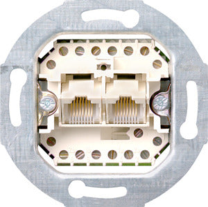 GIRA 019000 Einsatz UAE/IAE (ISDN)-Anschlussdose Cat.3 2fach 2 x 8-polig 8/8