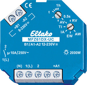 ELTAKO 61100604 Analog einstellb. Multifunktions-Zeitrelais MFZ61DX-UC