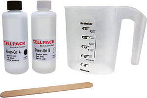 CELLPACK 335121 POWER GEL 1000ml 2-Komponenten-Gel auf Silikonbasis zum Vergießen von Abzweig- und Anschlussdosen