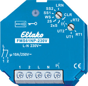 ELTAKO 30200330 Funkaktor Multifunktions-Stromstoßschalter FMS61NP-230V