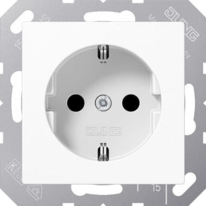 JUNG A1520KIWW SCHUKO®-Steckdose Safety Plus AS/A alpinweiß