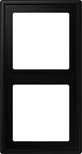 JUNG LS982SWM Rahmen 2fach LS 990 IP 44 graphitschwarz matt senkrechte und waagerechte Montage