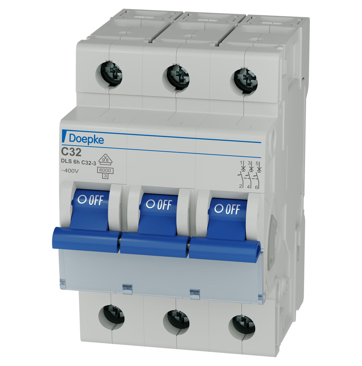 Doepke Doepke LS-Schalter 3p, C-Char, 400 V/32 A AC, 6 kA