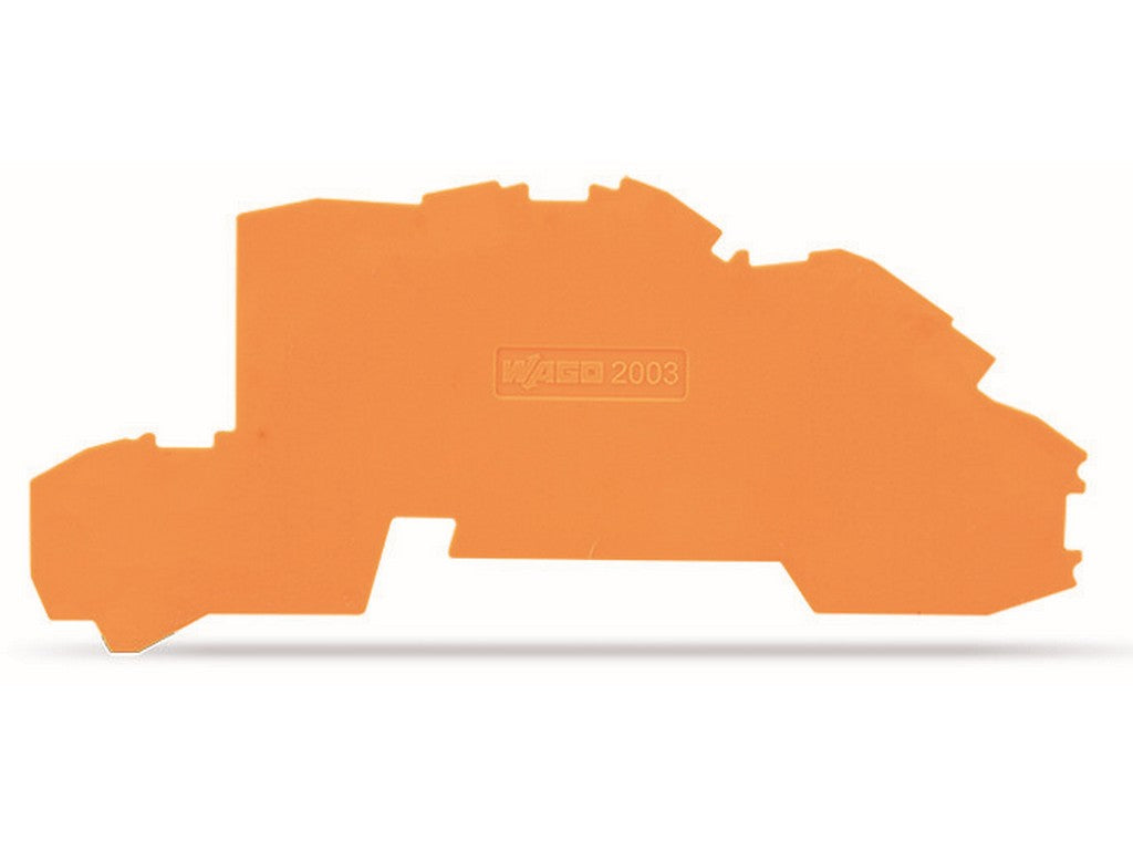 WAGO 2003-7692 Abschluss- und Zwischenplatte 0,8 mm dick orange