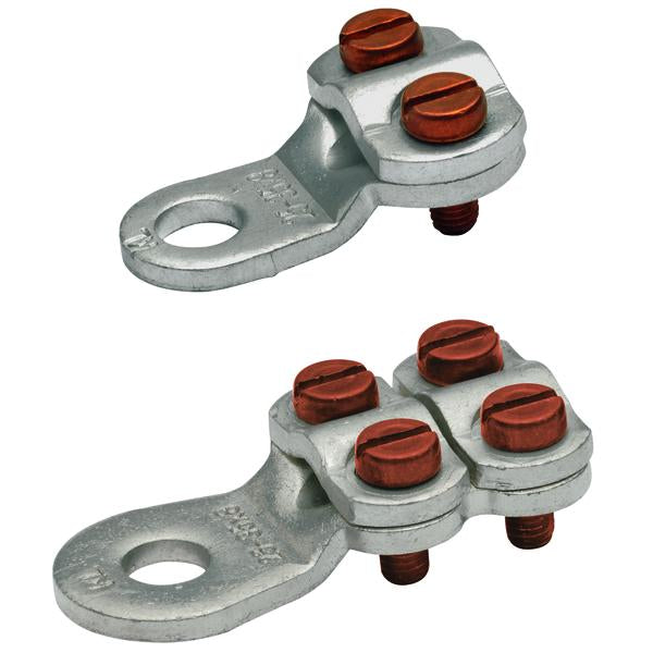 Klauke Klemmkabelschuh, gestanzt, 35 - 50 mm², M10, 4 Schrauben, verzinnt