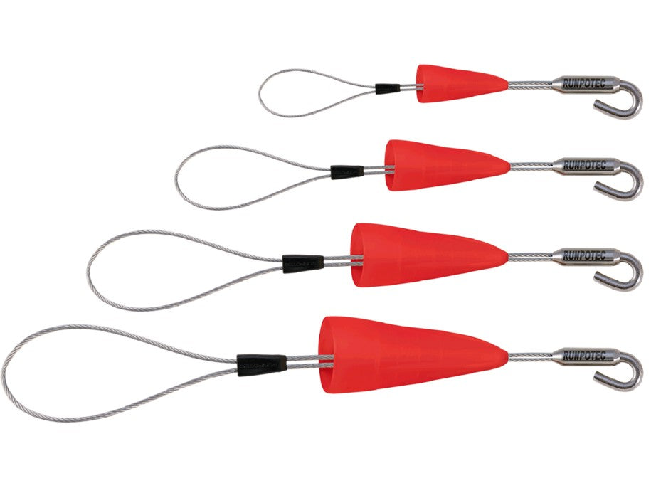 RUNPOTEC 10159 Kabelziehschlaufe mit Haken - 4er Set RUNPOFIX