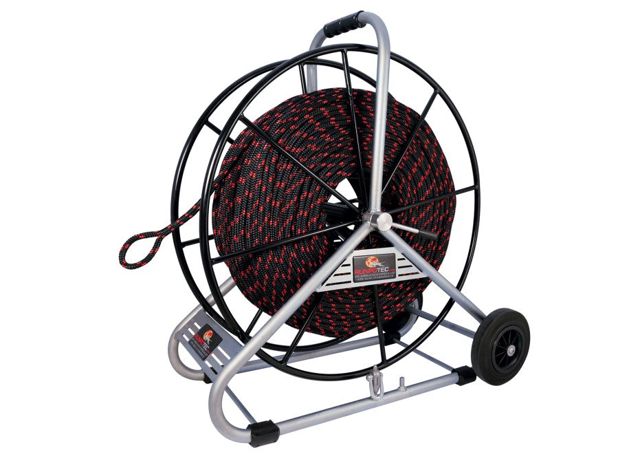 RUNPOTEC 10120 Zugseil Polyester inkl. Haspel, Ø 12mm, 150m.