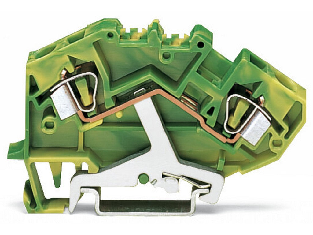WAGO 782-607 2-Leiter-Schutzleiterklemme 6 mm² CAGE CLAMP® grün-gelb