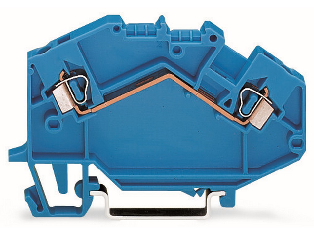 WAGO 780-604 2-Leiter-Durchgangsklemme 2,5 mm² Ex i geeignet CAGE CLAMP® blau