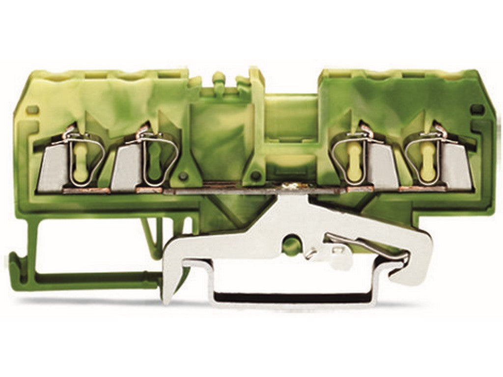 WAGO 280-837 4-Leiter-Schutzleiterklemme 2,5 mm² CAGE CLAMP® grün-gelb