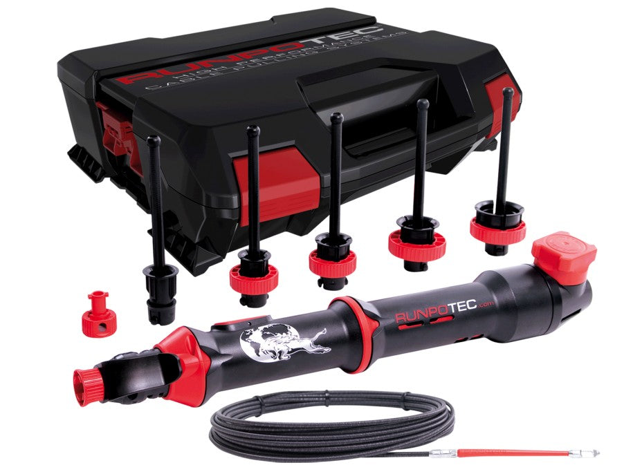 RT 2008 + RUNPOGLEITER Spirale Met optimal für Rohrdimension 16 - 32 mm, verstaut im RUNPOTEC Systemkoffer. 