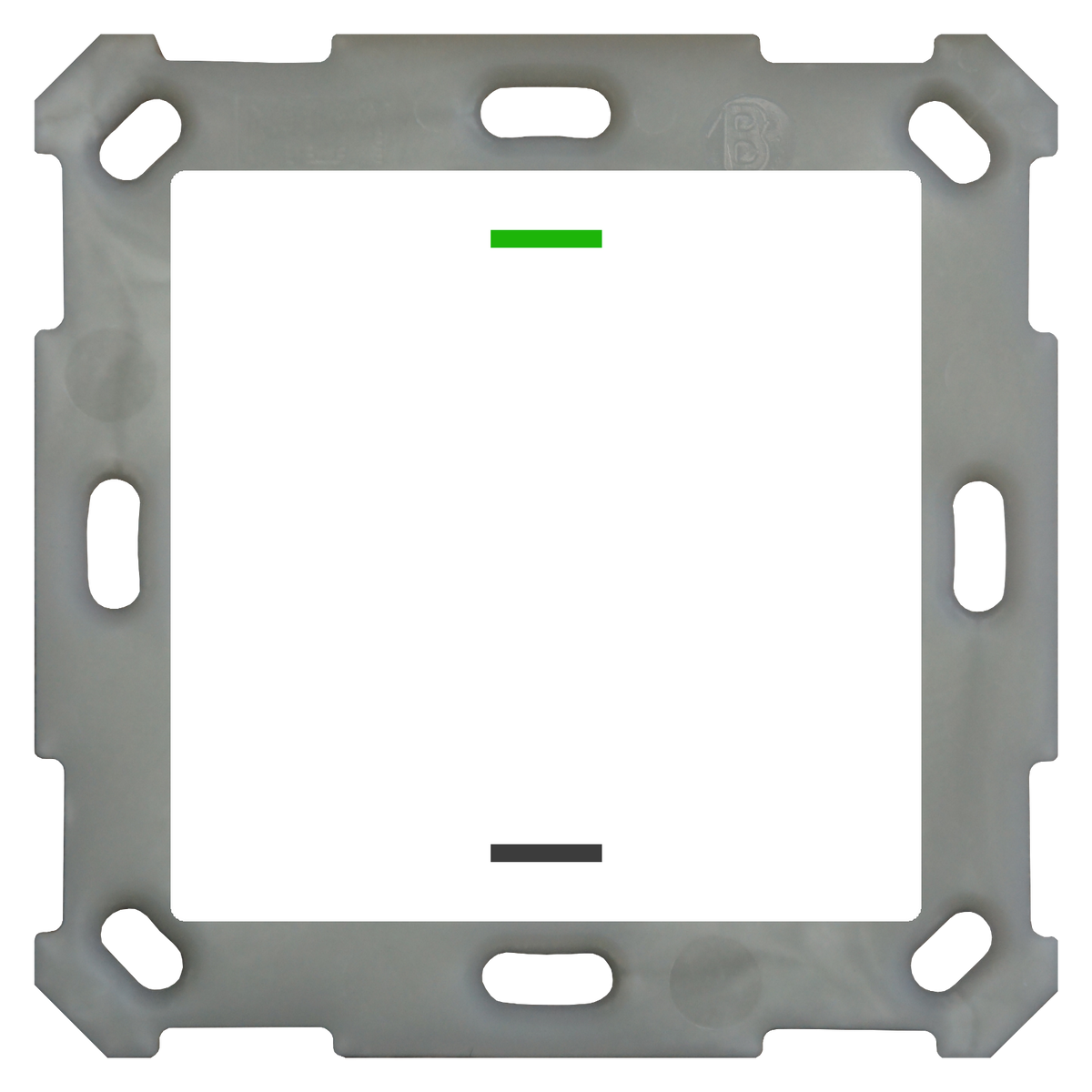 MDT Taster Light 55 1-fach, RGBW, mit Temperatursensor, Reinweiß glänzend, Neutral