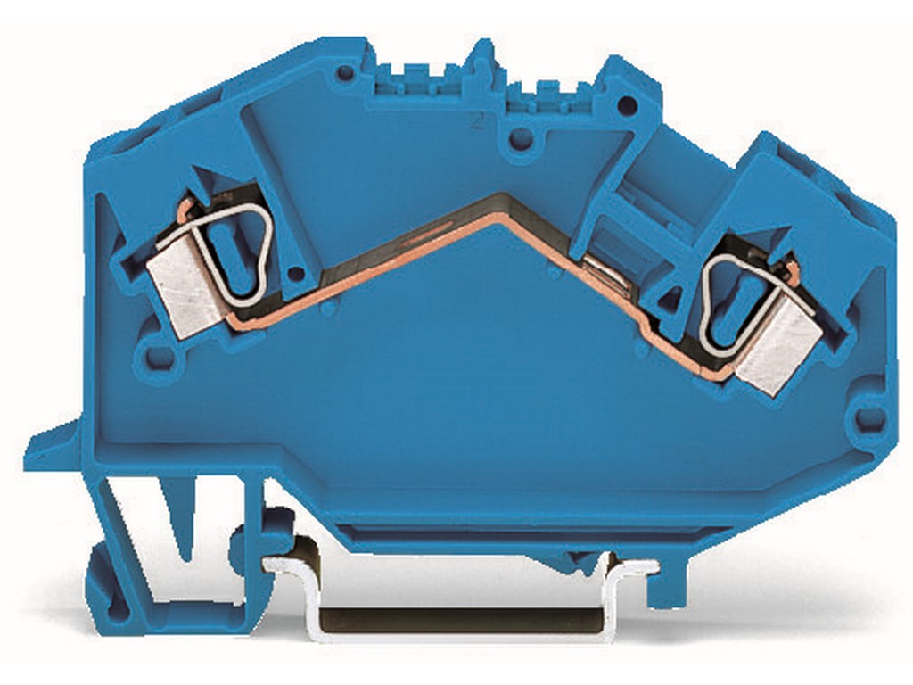 WAGO 781-604 2-Leiter-Durchgangsklemme 4 mm² Ex i geeignet CAGE CLAMP® blau