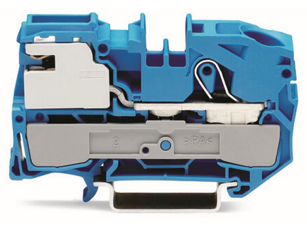 WAGO 2016-7114 1-Leiter-N-Trennklemme 16 mm² Push-in CAGE CLAMP® blau