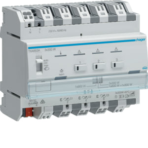 HAGER Univ.-Dimmaktor 3f KNX easy, 3x300W