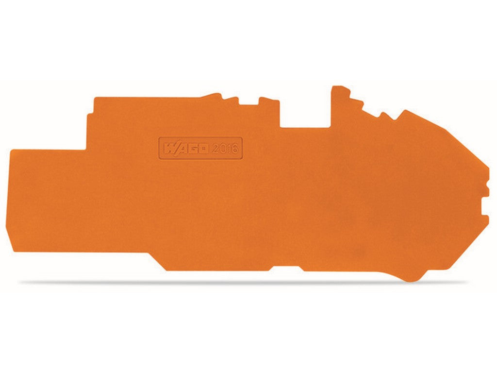 WAGO 2016-7792 Abschluss- und Zwischenplatte 1 mm dick orange