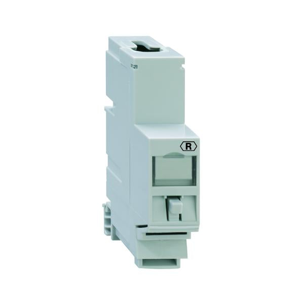 Rutenbeck REG-Montageadapter, für Universalmodule, 1 Teilungseinheit (1 TE=17 mm), lichtgrau (ähnlich RAL 7035)