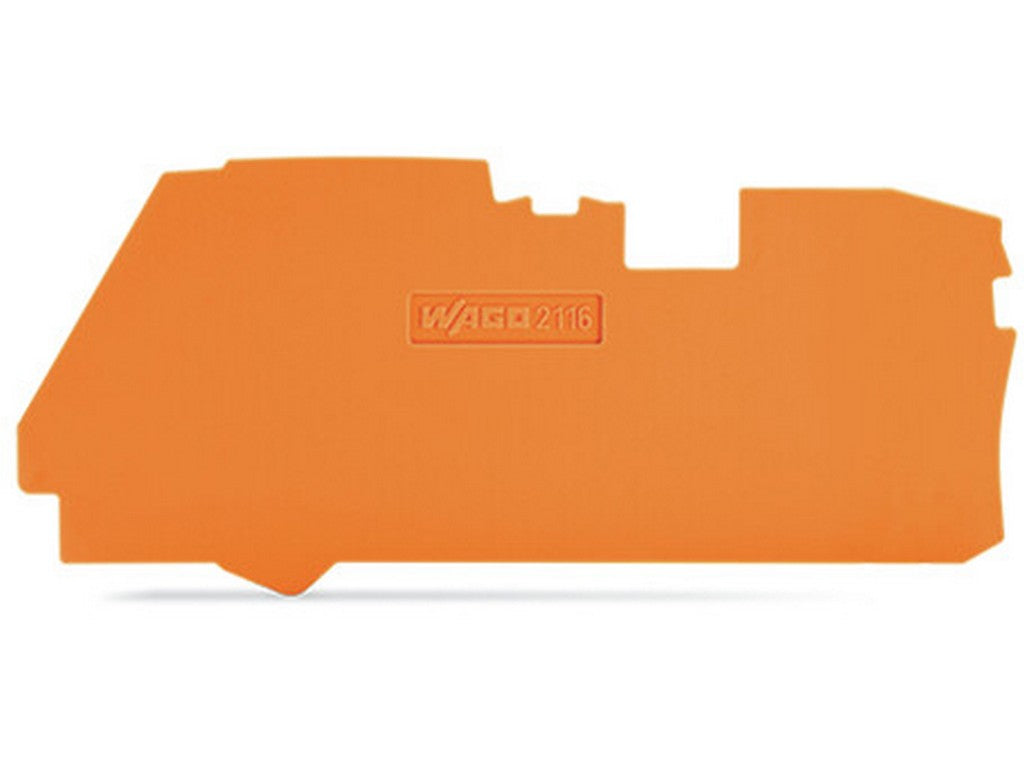 WAGO 2116-1292 Abschluss- und Zwischenplatte 1 mm dick orange