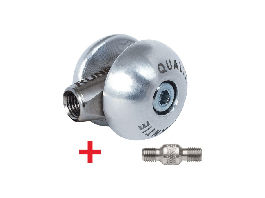 RUNPOTEC 20382 Laufrolle Ø 50. Die Laufrolle sorgt für ein wesentlich besseres Gleiten bzw. Rollen in Leerrohren. Sie ist kompatibel mit den Glasfaserstäben Ø 7,5 mm, 9 mm, 11 mm oder 15 mm mit RTG Ø 12 mm Gewinde.