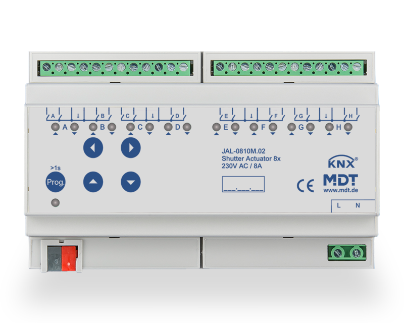MDT JAL-0810M.02 Acturio - Jalousieaktor JAL 8-fach
