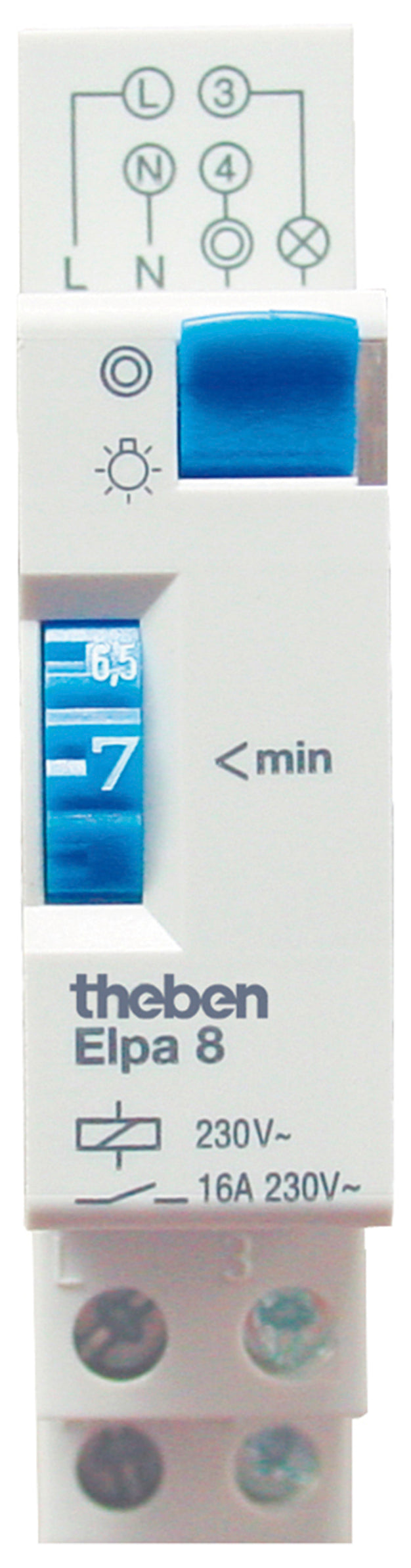 Theben, ElPA 8, Treppenlicht-Zeitschalter, elektromechanisch.