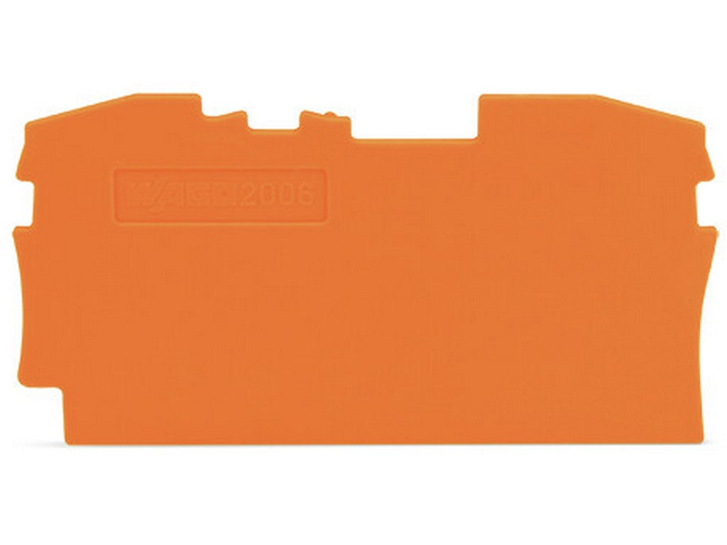 WAGO 2006-1292 Abschluss- und Zwischenplatte 1 mm dick orange