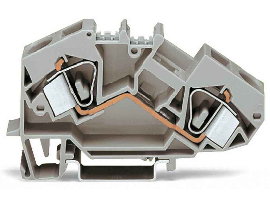 WAGO 783-601 2-Leiter-Durchgangsklemme 16 mm² CAGE CLAMP® grau