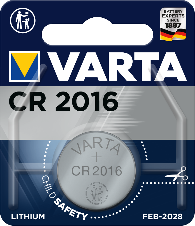 VARTA Electronicszelle CR 2016, 1er Blister