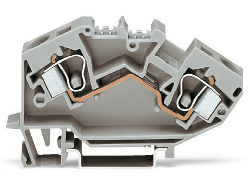 WAGO 784-601 2-Leiter-Durchgangsklemme 10 mm² CAGE CLAMP® grau