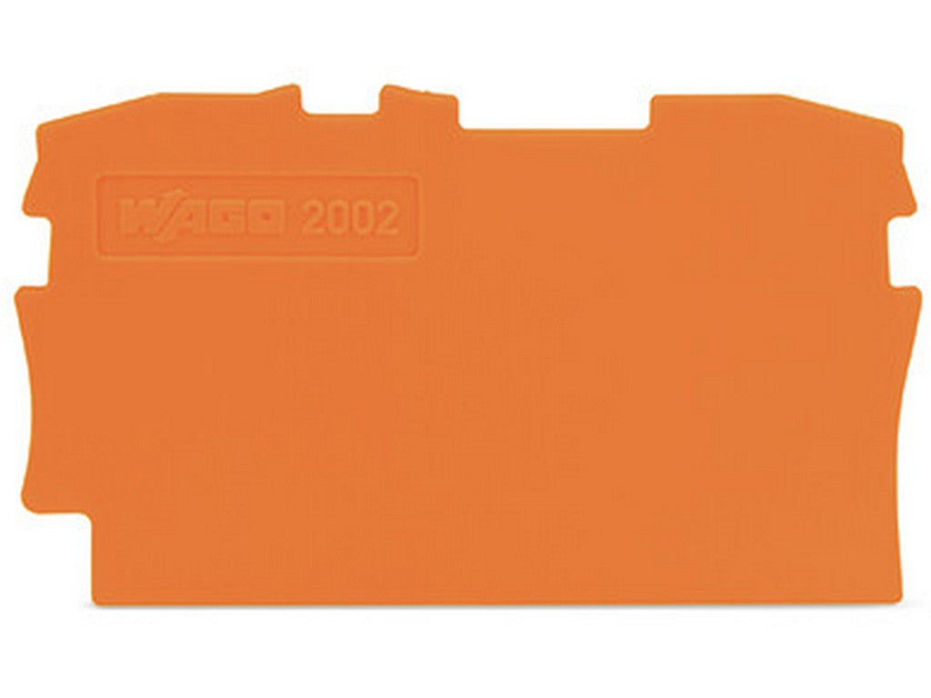 WAGO 2002-1292 Abschluss- und Zwischenplatte 0,8mm dick orange