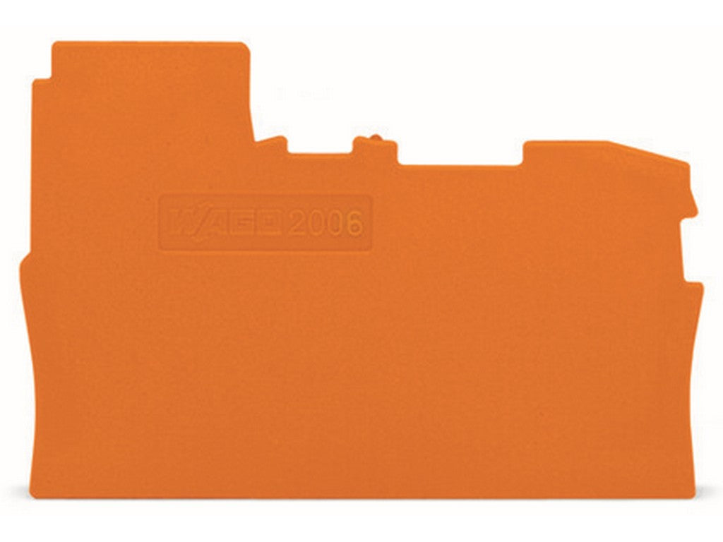 WAGO 2006-7192 Abschluss- und Zwischenplatte 1mm dick orange